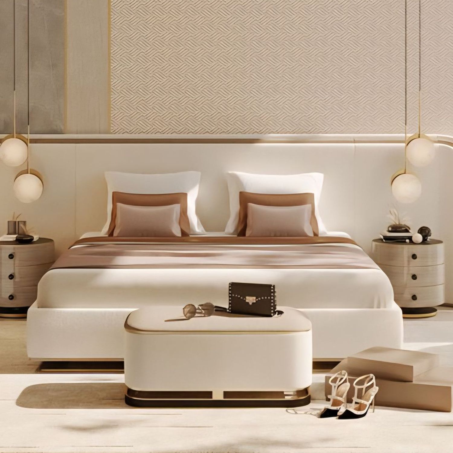 Verona Upholstered Bed — view 3