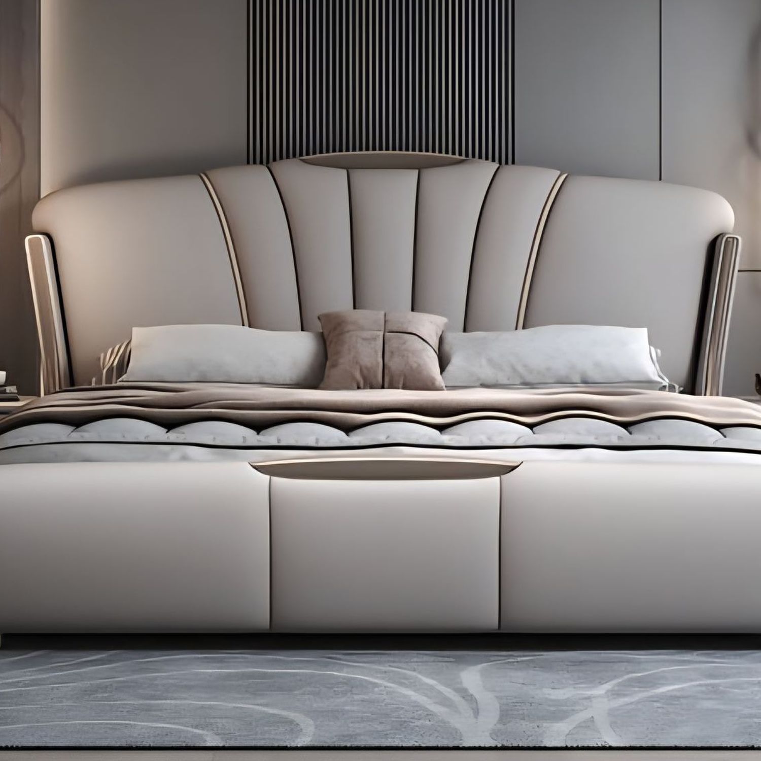 Larkspur Upholstered Bed — view 3