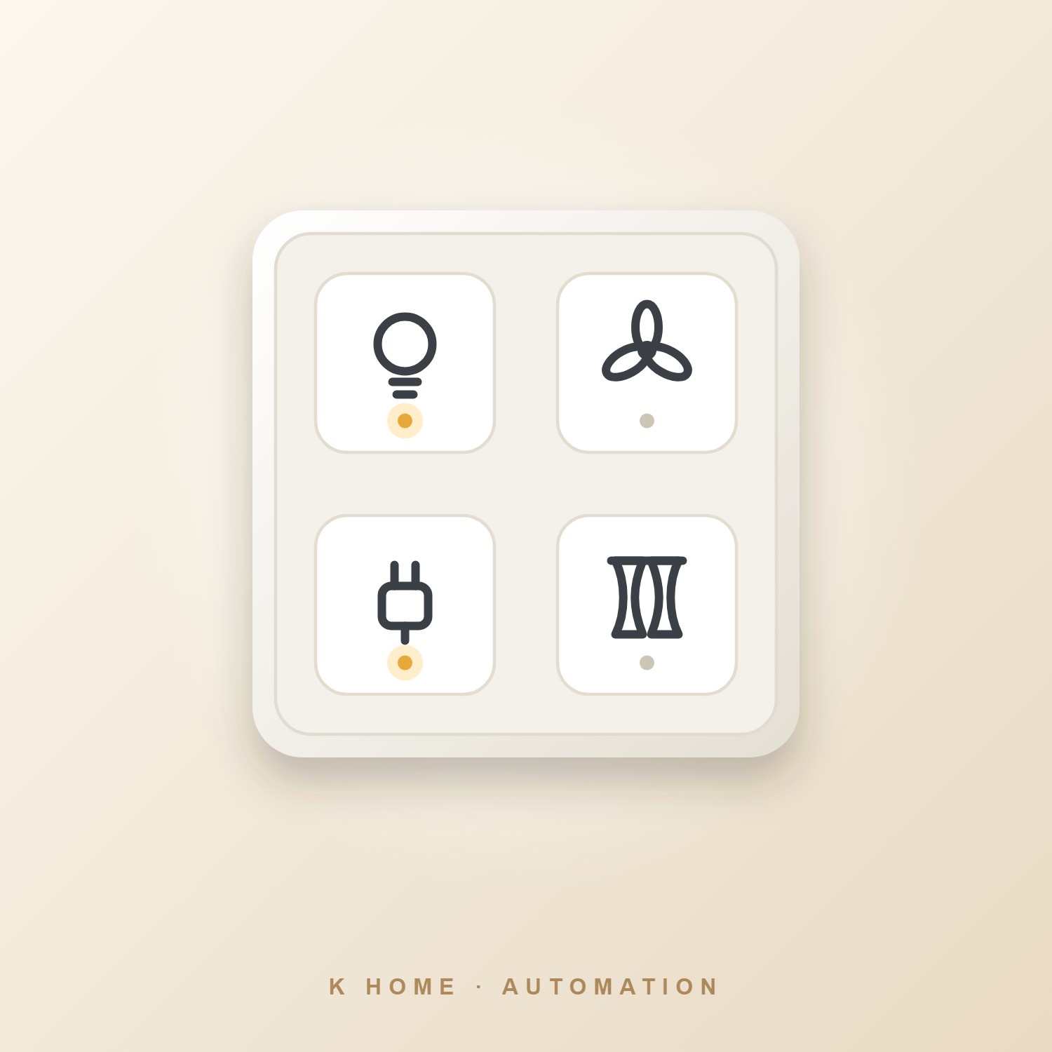K Home Smart Switch Panel (4-Module Touch)