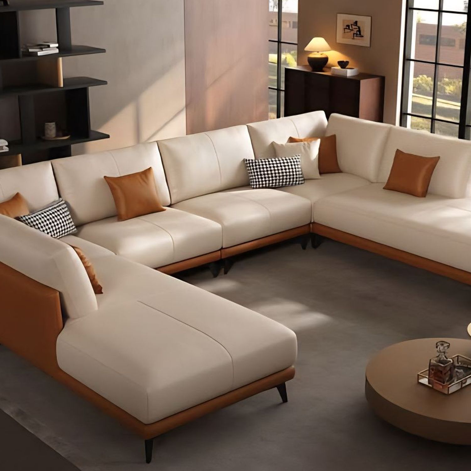 Meridian U-Shape Sectional — view 2