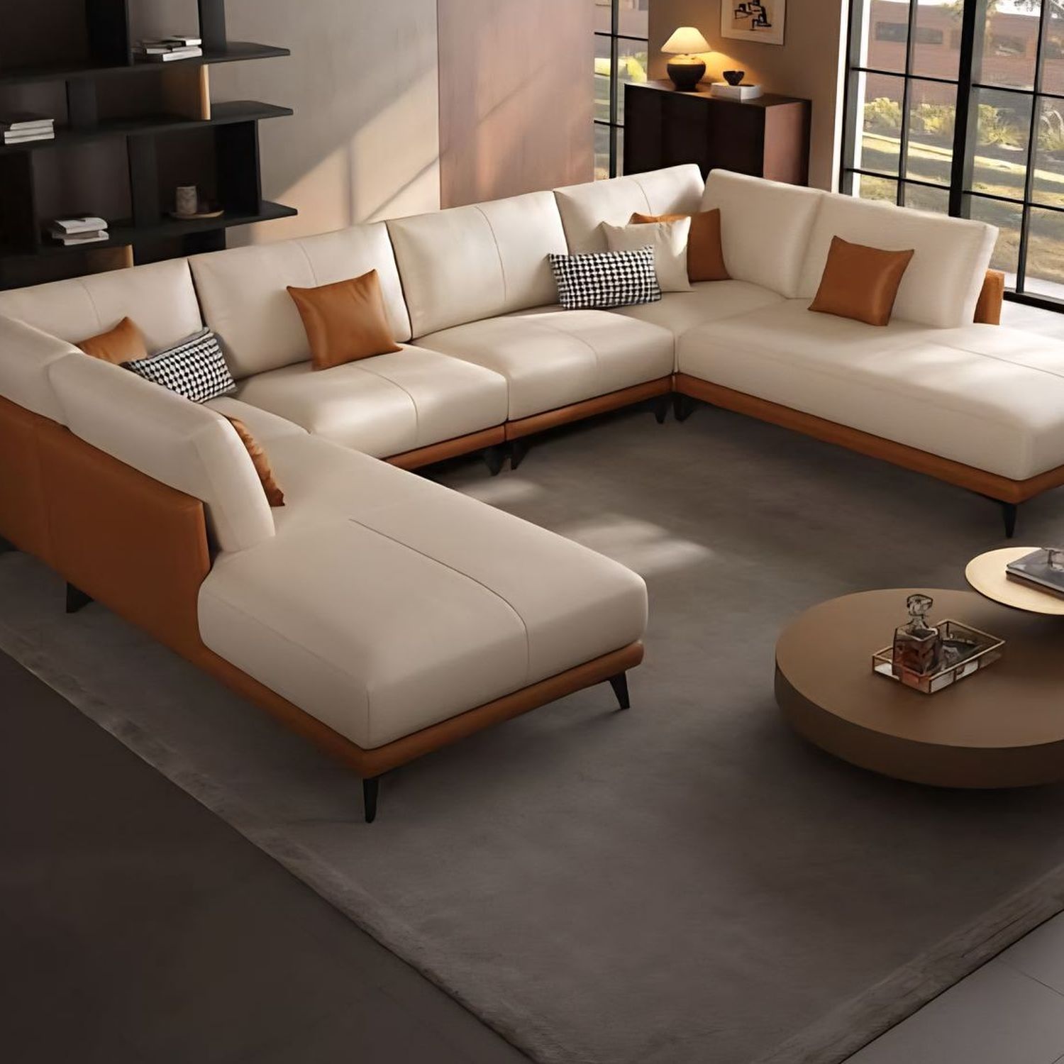 Meridian U-Shape Sectional — view 3